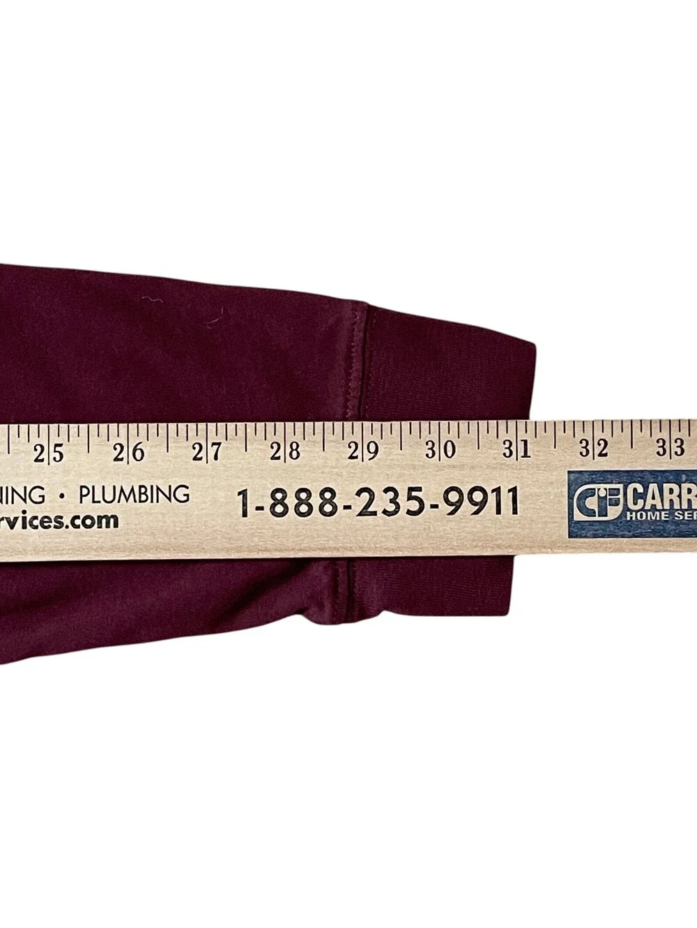 J.CREW Mens Maroon Washed LS T-Shirt Crew Neck 100% Cotton